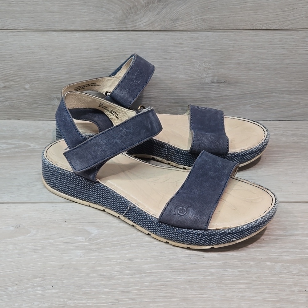 Born Women Petula Ankle Strappy Platform Sandals shoes sz 9M
